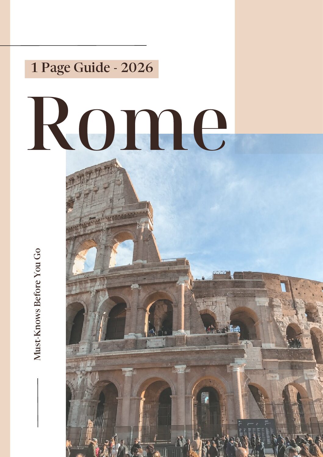 Rome - 1 Page Guide (2026)